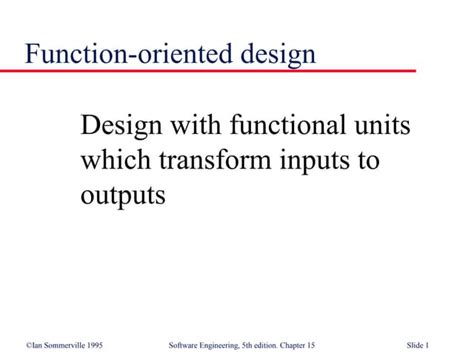 Function Oriented Design Ppt
