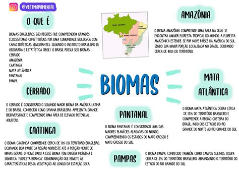 Mapa Mental Biomas Brasileiros LearnBrazil