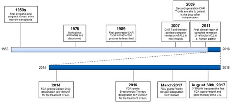 Historical Timeline Of The Clinical Translation Of Chimeric Antigen