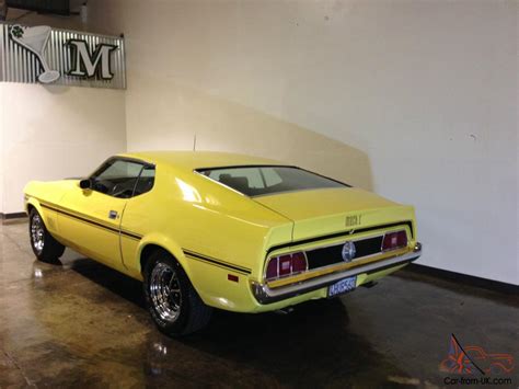 Super Bad A 1973 Ford Mustang Mach 1 Q Code 351c 4v Factory Ac 1970