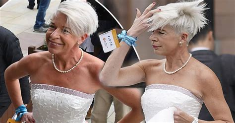 Katie Hopkins Demands Attention As She Arrives To Conservative Party Conference In Her Wedding