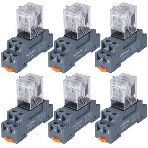 6pcs Electromagnetic Power Relay 8 Pin 10 Amp 24v Dc