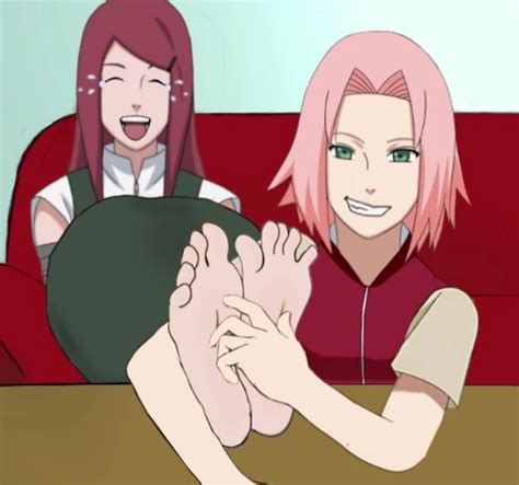 kushina tickle feet by sakura by lucas235863 on deviantart