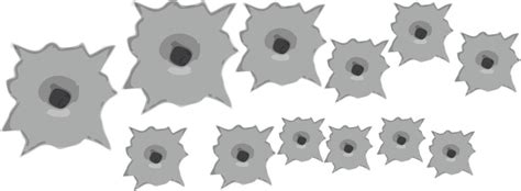 Bullet Hole Wall Decals Action Wall Decal Murals Primedecals