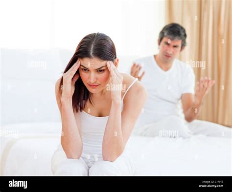 Angry Couple Having An Argument Stock Photo Alamy