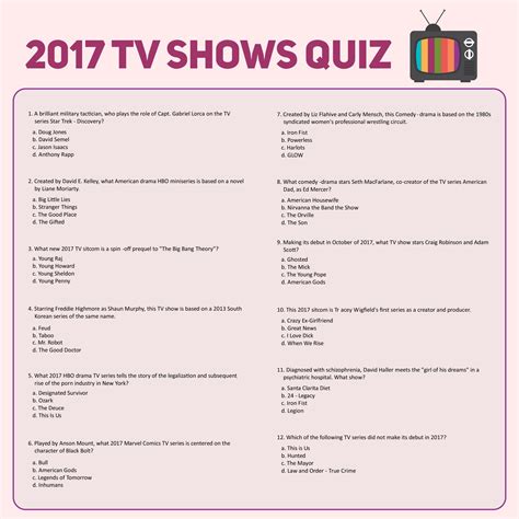 Printable Tv Trivia Questions And Answers Challenge Your Knowledge