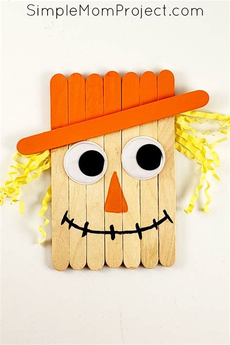Easy Diy Fall Scarecrow Popsicle Stick Craft Craft Stick Crafts
