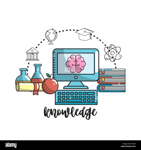 School Knowledge Utensils To Education Learn Stock Vector Image And Art