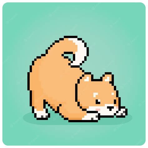 Premium Vector 8 Bit Pixels Shiba Inu Dog Animal Pixels For Asset