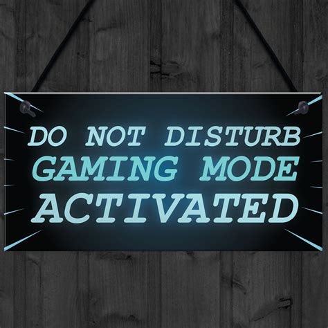 Neon Effect Do Not Disturb Sign Funny Gaming Sign For Man Cave Games