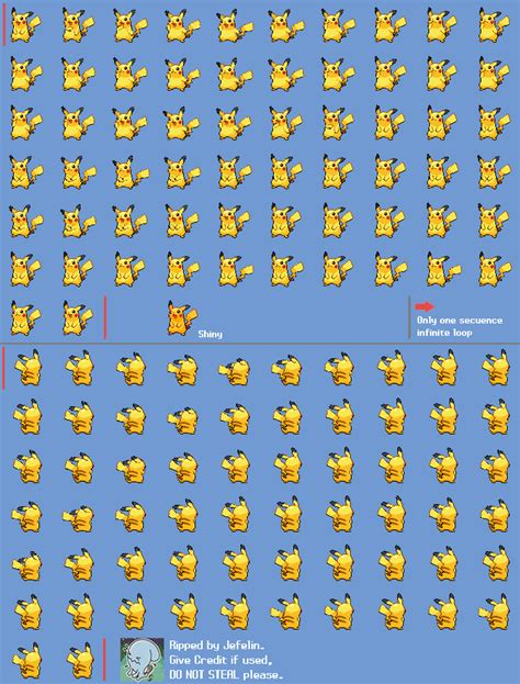 025 Pikachu Male Sprite Video Game Sprites Diagram Pikachu