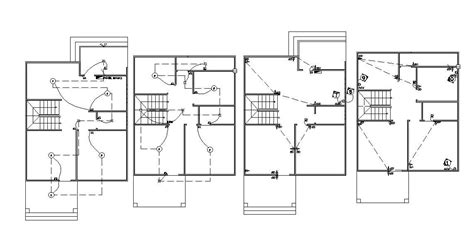 Home Electrical Wiring Cad Drawing Plan Cadbull
