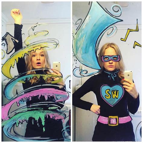 Helene Meldahl S Illustrated Mirror Selfies Take The Game To A New Level