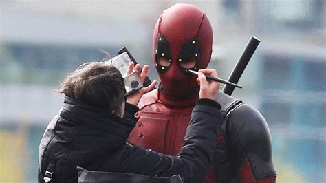 Our First Look At Ryan Reynolds Deadpool With His Mask Off The Verge