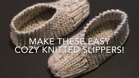 Knitted Slippers Easy For Beginners Youtube Knitted Slippers Pattern Crochet Slipper