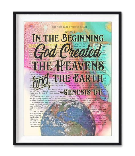 Amazon.com: In the Beginning God Created the Heavens and Earth ...