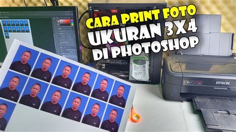 Cara Print Ukuran Foto 3x4 Di Photoshop Youtube