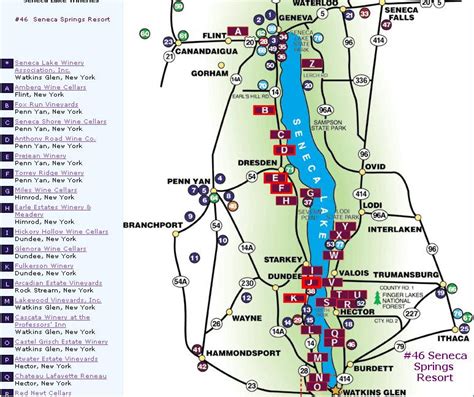 Keuka Lake Wine Trail Map