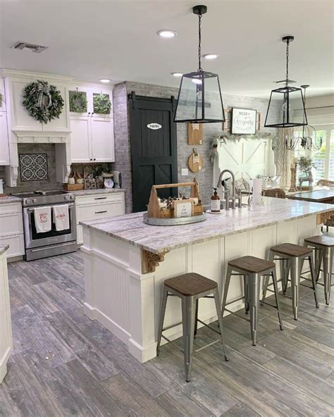 The Top 70 Best Modern Farmhouse Kitchen Ideas Interior Home And Design