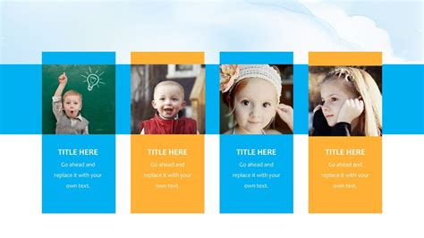 Happy Kids Powerpoint Template Etsy