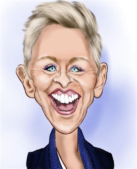 Ellen Degeneres Caricature Celebrity Caricatures Funny Caricatures