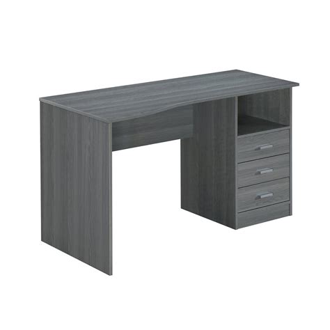 Create a home office with a desk that will suit your work style. Techni Mobili Classic Grey Computer Desk with Multiple ...