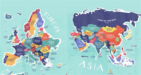 Many third world countries believed they could successfully court both the communist and capitalist nations of the world, and develop key economic partnerships without necessarily falling under their direct influence. This map shows the literal meaning of every country's name