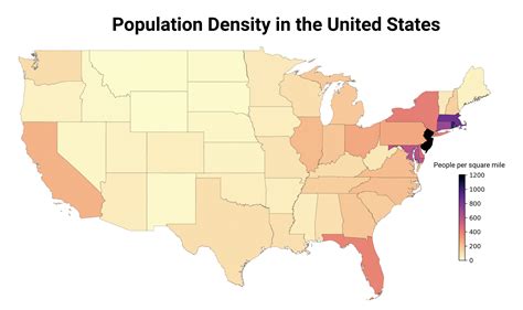 Oc Population Density In The United States Rdataisbeautiful