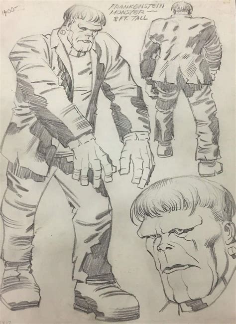 Jack Kirbys Monster Of Frankenstein Comic Book Artwork Comics