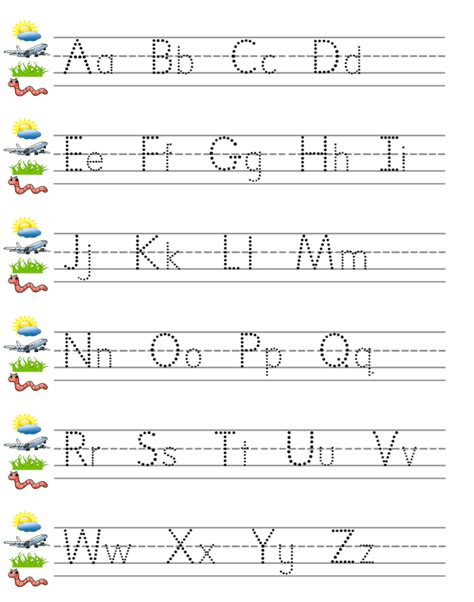 Symbols (lines and figures) have specific meaning are used. Free Alphabet Printable {Sky Line, Plane Line, Grass Line ...