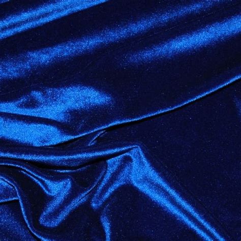 Royal Blue Decor Velvet Fabric Soft Strong Velour Material Etsy Uk