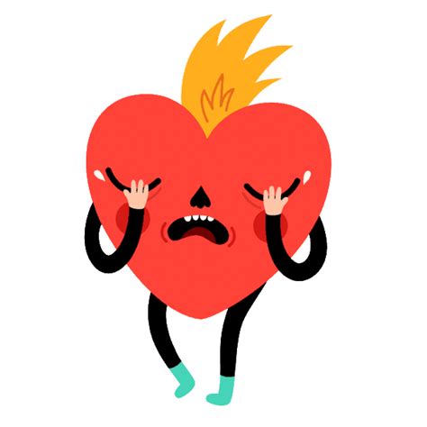 Sad Heart Sticker By Muxxi For Ios And Android Giphy