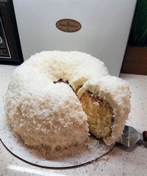 Let stand a few minutes and then. Doan's Bakery in Woodland Hills Moist, Luxuriously Decadent, "Tom Cruise" Coconut Cake. Wow ...