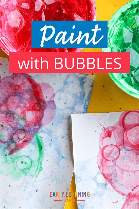 The Best Art Activities For Kids How To Paint With Bubbles