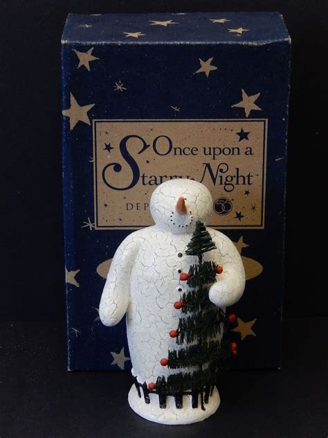Department 56 Once Upon A Starry Night Snowman Figurine 2397 1899