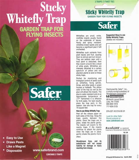 Safer Safer Sticky Whitefly Trap Swt
