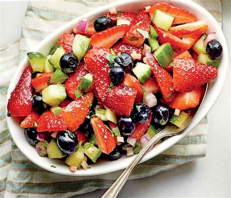 Strawberry Blueberry Salad Olive R Twist Olive Oil Co