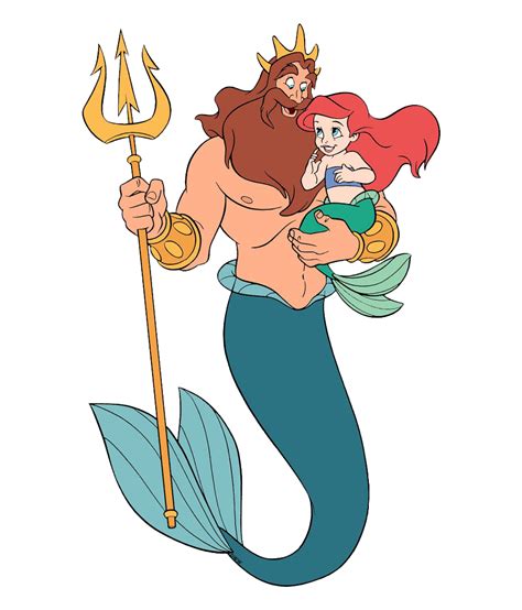 Ariel King Triton Png Png All Png All
