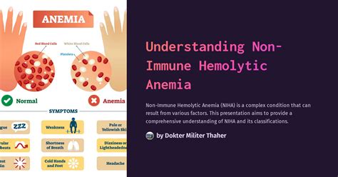 Understanding Non Immune Hemolytic Anemia