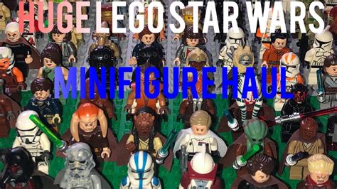 huge lego star wars minifigure haul all for republicbricks and lego auctions youtube