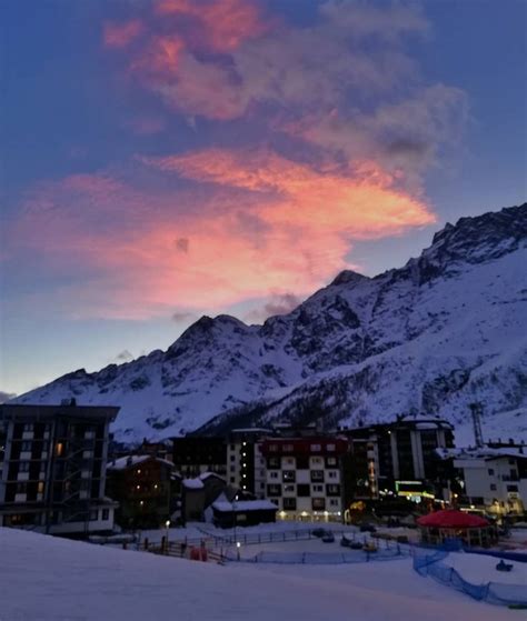 Cervinia Is A Ski Town That Lies At The Foot Of The Matterhorn On The