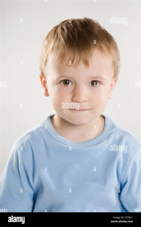 Portrait Of A Boy 2 3 Close Up Stock Photo Alamy