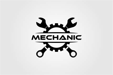 Mechanic Gear And Wrench Logo Design Graphic By Lawoel · Creative Fabrica