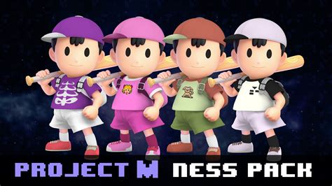 Project M Ness Alt Pack Super Smash Bros Ultimate Mods