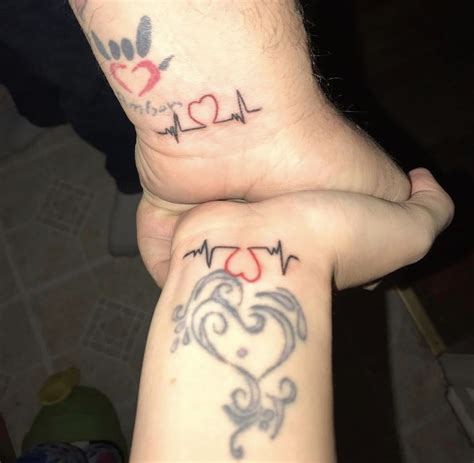 Love Matching Couple Wrist Tattoos | Wrist tattoos for guys, Wrist tattoos, Couple wrist tattoos