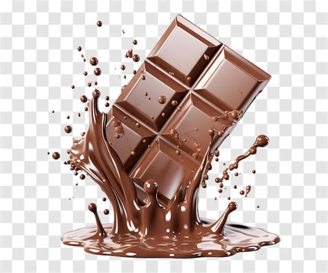 Premium PSD Chocolate Splashes Isolated On Transparent Background Png