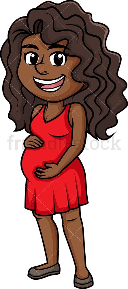 Cartoon African American Woman Clipart
