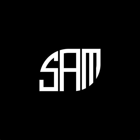 SAM Letter Logo Design On Black Background SAM Creative Initials Letter Logo Concept SAM
