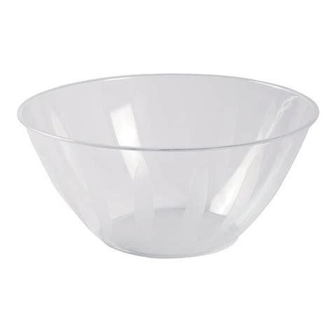 Clear Plastic Serving Bowl 5 Qts Party Supplies 1 Piece Walmart