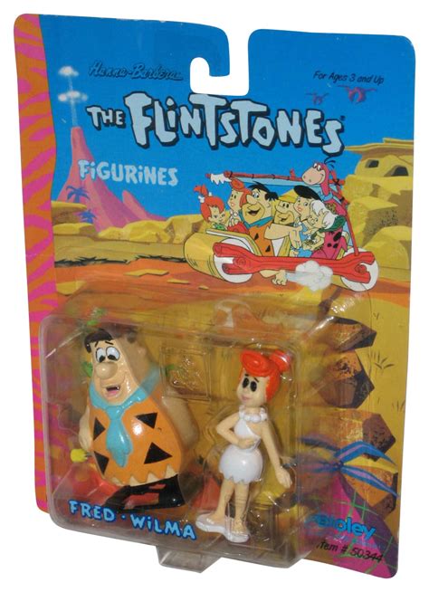 Hanna Barbera The Flintstones Fred And Wilma 1992 Boley Action Figure